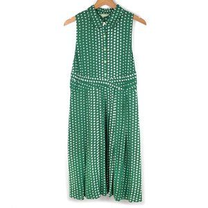 COPY - 11.1 Tylho | "Brynn" Green Polka Dots Midi…